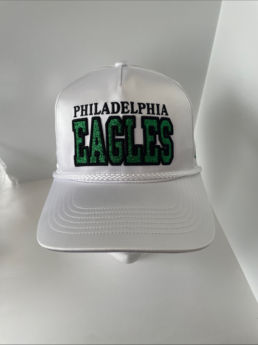 NWT Philadelphia Eagles '47 Brand White Satin Outspoken Hitch Adjustable Hat